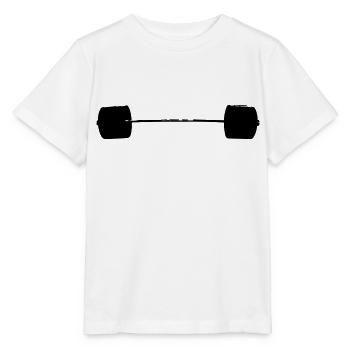 Beladene Langhantel 275kg - Stanley/Stella Kinder T-Shirt MINI CREATOR  - Weiß - Vorne - Maike (125cm)