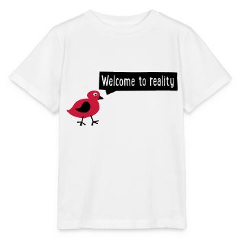 realité - T-shirt bio MINI CREATOR Stanley/Stella Enfant - blanc - Devant - Maike (125cm)