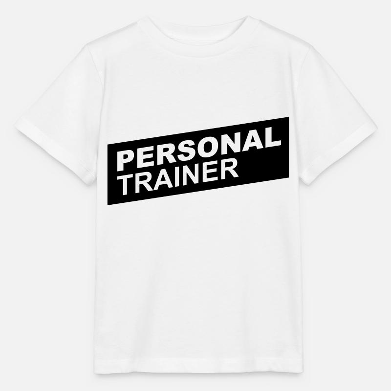 personal trainer black up - T-shirt bio MINI CREATOR Stanley/Stella Enfant - blanc