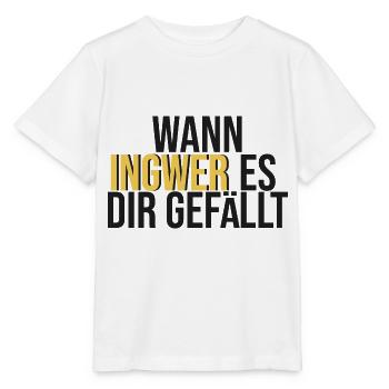 Wann Ingwer es dir gefällt - Stanley/Stella Kinder T-Shirt MINI CREATOR  - Weiß - Vorne - Maike (125cm)