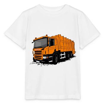 Camion poubelle - camion poubelle - T-shirt bio MINI CREATOR Stanley/Stella Enfant - blanc - Devant - Maike (125cm)