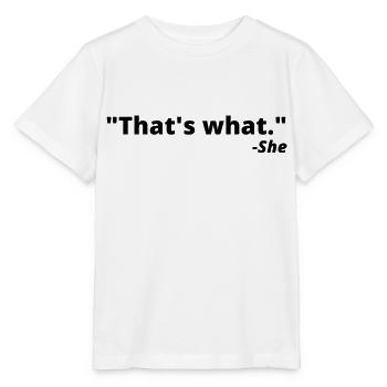 C’est ce qu’elle - T-shirt bio MINI CREATOR Stanley/Stella Enfant - blanc - Devant - Maike (125cm)