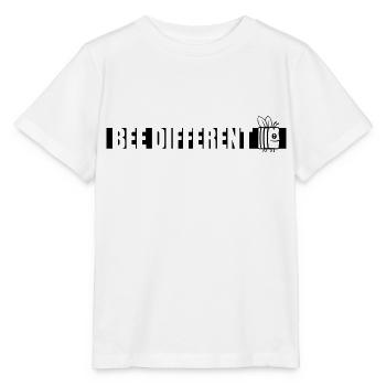 bee different Spruch Zitat - Stanley/Stella Kinder T-Shirt MINI CREATOR  - Weiß - Vorne - Maike (125cm)