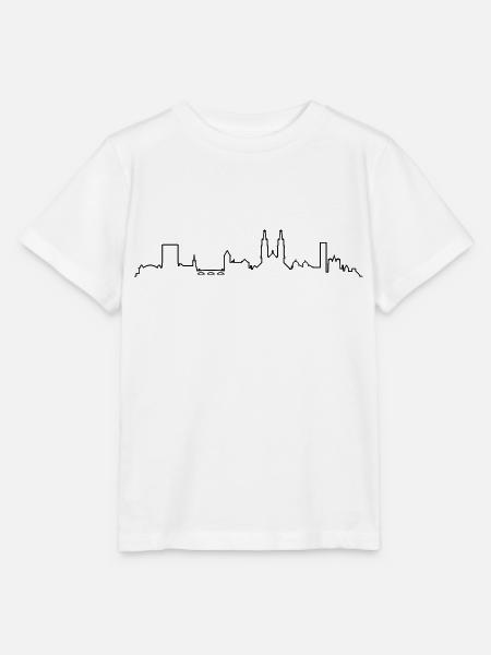 Skyline Basel - Stanley/Stella Kinder T-Shirt MINI CREATOR - Weiß