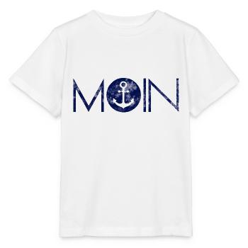 Moin Anker Hamburg Norddeutschland - Stanley/Stella Kinder T-Shirt MINI CREATOR  - Weiß - Vorne - Maike (125cm)