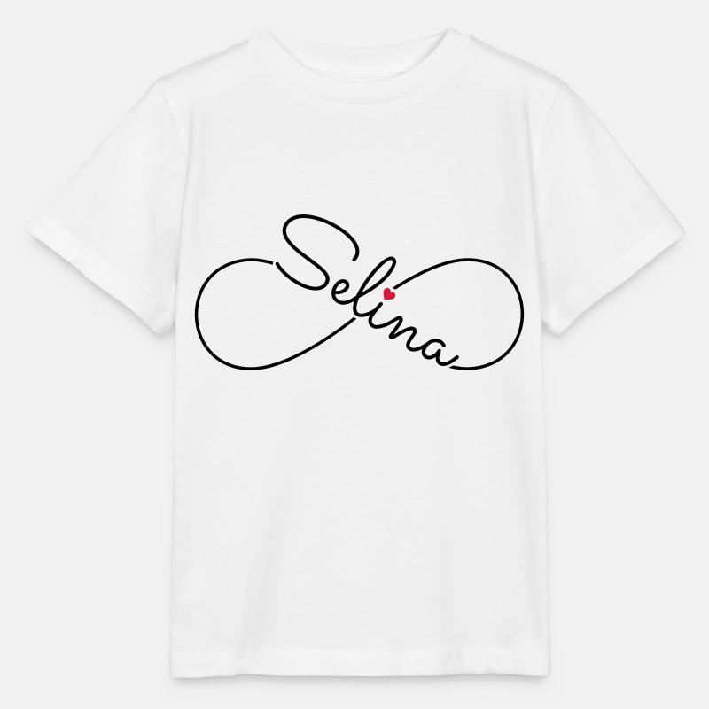 Selina nom prénom - T-shirt bio MINI CREATOR Stanley/Stella Enfant - blanc