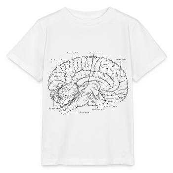 Gehirn - Stanley/Stella Kinder T-Shirt MINI CREATOR  - Weiß - Vorne - Maike (125cm)