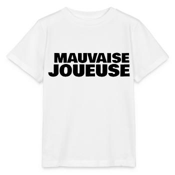 mauvaise joueuse - T-shirt bio MINI CREATOR Stanley/Stella Enfant - blanc - Devant - Maike (125cm)