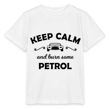 Combustion de l’essence et des voitures - T-shirt bio MINI CREATOR Stanley/Stella Enfant - blanc - Devant - Maike (125cm)