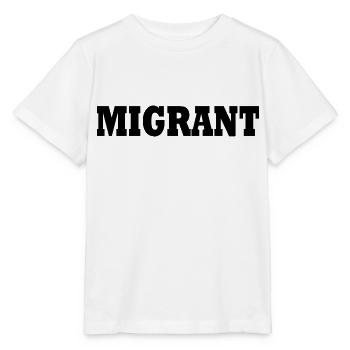 Migrant - T-shirt bio MINI CREATOR Stanley/Stella Enfant - blanc - Devant - Maike (125cm)