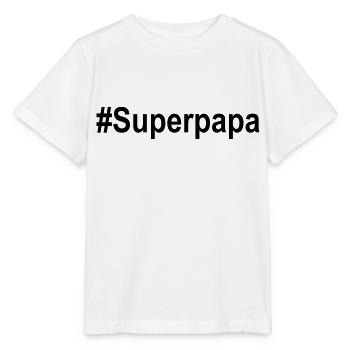 #superpapa - T-shirt bio MINI CREATOR Stanley/Stella Enfant - blanc - Devant - Maike (125cm)