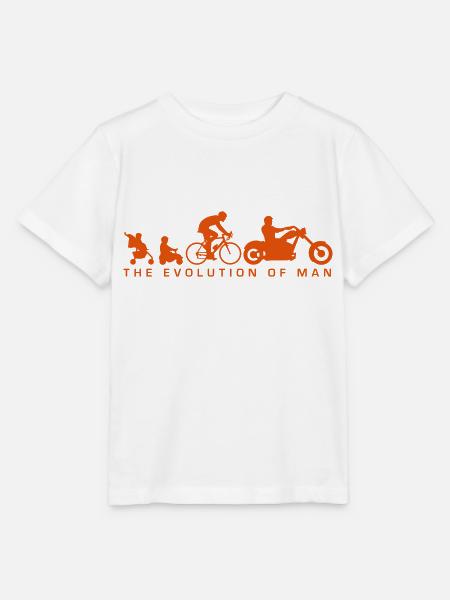 evolution_biker_022014_a_1c - Stanley/Stella Kinder T-Shirt MINI CREATOR - Weiß