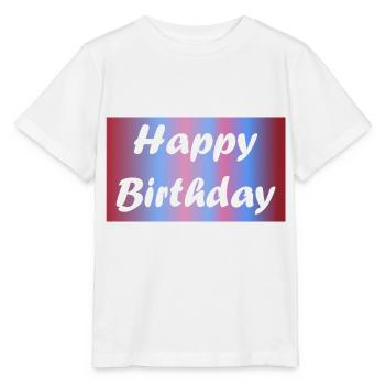 ALLES GUTE ZUM GEBURTSTAG. ALLES GUTE ZUM GEBURTSTAG. JAHRESTAG. - Stanley/Stella Kinder T-Shirt MINI CREATOR  - Weiß - Vorne - Maike (125cm)