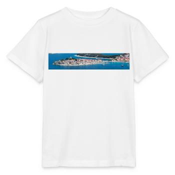 Vue panoramique Primošten dans l’état de Šibenik - T-shirt bio MINI CREATOR Stanley/Stella Enfant - blanc - Devant - Maike (125cm)