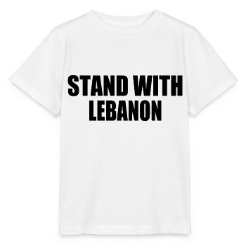 STAND WITH LEBANON - Stanley/Stella MINI CREATOR Kids’ T-Shirt - white - Front - Maike (125cm)