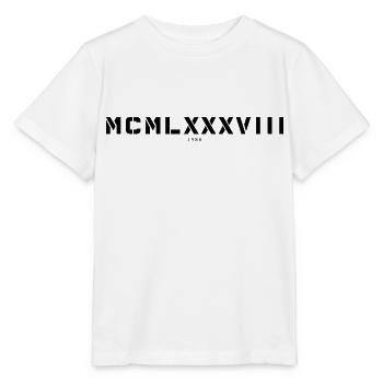 Römische Zahl Geburtsjahr Made in 1988 - Stanley/Stella Kinder T-Shirt MINI CREATOR  - Weiß - Vorne - Maike (125cm)