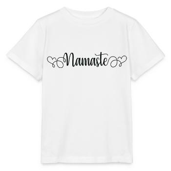Yoga Meditation Spa Namaste - Stanley/Stella Kinder T-Shirt MINI CREATOR  - Weiß - Vorne - Maike (125cm)