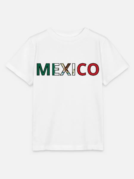 Mexiko-Stadt Flagge - Stanley/Stella Kinder T-Shirt MINI CREATOR - Weiß