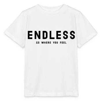 ENDLOS Geh dorthin, wo du dich fühlst - Stanley/Stella Kinder T-Shirt MINI CREATOR  - Weiß - Vorne - Maike (125cm)