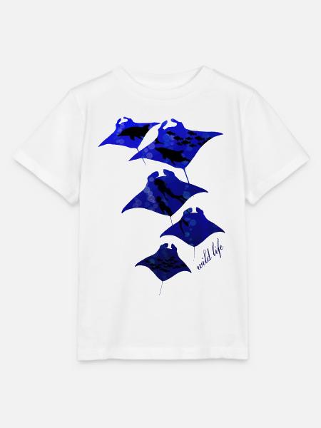 Rochen Wildlife - Stanley/Stella Kinder T-Shirt MINI CREATOR - Weiß