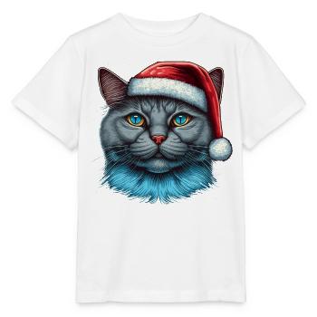 Niedliche Advent Kätzchen Illustration, eine ausgezeichnete - Stanley/Stella Kinder T-Shirt MINI CREATOR  - Weiß - Vorne - Maike (125cm)