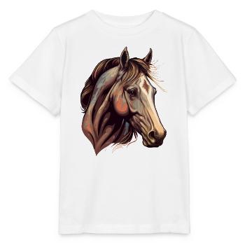 Bel étalon - T-shirt bio MINI CREATOR Stanley/Stella Enfant - blanc - Devant - Maike (125cm)