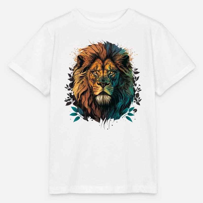 African Lion - Stanley/Stella MINI CREATOR Kids’ T-Shirt - white
