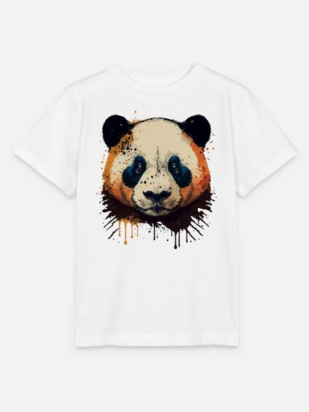 Süßer Panda - Stanley/Stella Kinder T-Shirt MINI CREATOR  - Weiß