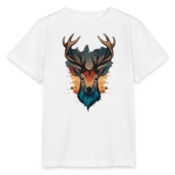 Hirschjagd - Stanley/Stella Kinder T-Shirt MINI CREATOR  - Weiß - Vorne - Maike (125cm)