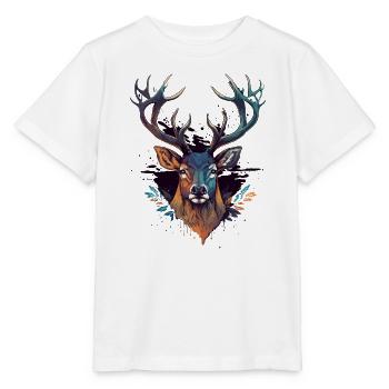 Stag - Stanley/Stella MINI CREATOR Kids’ T-Shirt - white - Front - Maike (125cm)