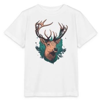 Hirschjagd Liebhaber - Stanley/Stella Kinder T-Shirt MINI CREATOR  - Weiß - Vorne - Maike (125cm)
