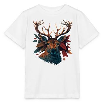 Hirschjagd Liebhaber - Stanley/Stella Kinder T-Shirt MINI CREATOR  - Weiß - Vorne - Maike (125cm)