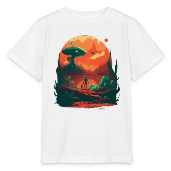 weird alien - Stanley/Stella MINI CREATOR Kids’ T-Shirt - white - Front - Maike (125cm)