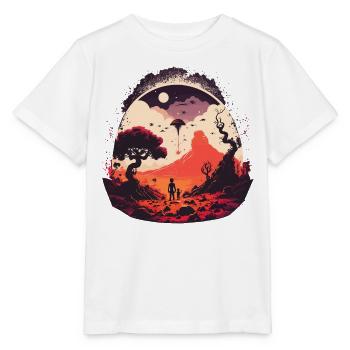 Es ist da draußen - Stanley/Stella Kinder T-Shirt MINI CREATOR  - Weiß - Vorne - Maike (125cm)