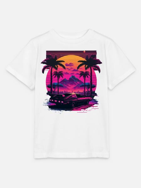 Retro Auto - Stanley/Stella Kinder T-Shirt MINI CREATOR  - Weiß