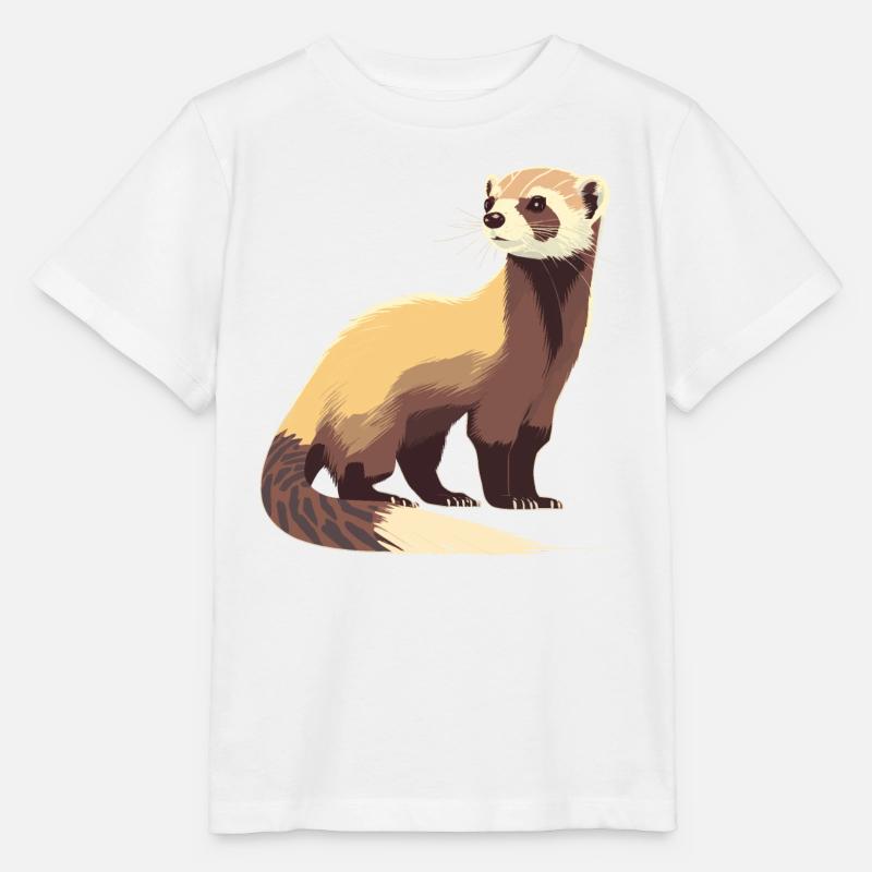 Éleveur de furets - T-shirt bio MINI CREATOR Stanley/Stella Enfant - blanc