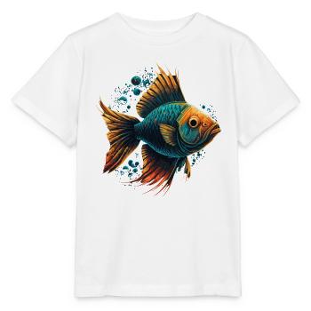 Tiefsee-Kreatur - Stanley/Stella Kinder T-Shirt MINI CREATOR  - Weiß - Vorne - Maike (125cm)