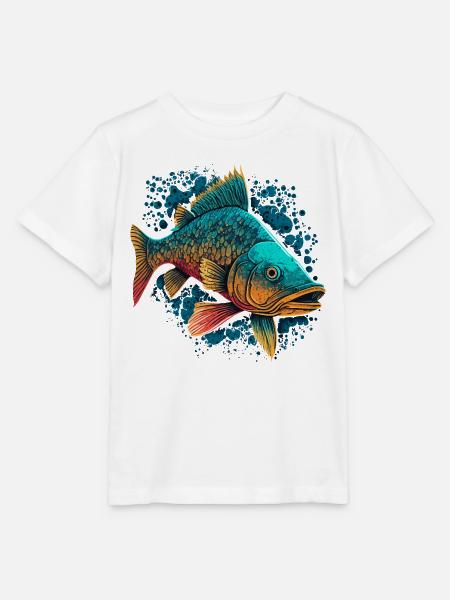Flussfisch - Stanley/Stella Kinder T-Shirt MINI CREATOR  - Weiß