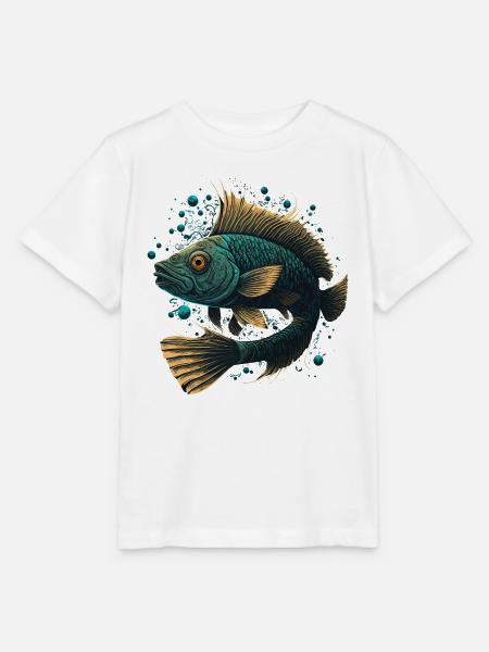 Tiefseefischliebhaber - Stanley/Stella Kinder T-Shirt MINI CREATOR - Weiß