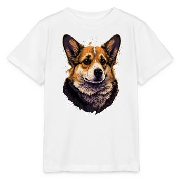 Formal Post Corgi - Stanley/Stella MINI CREATOR Kids’ T-Shirt - white - Front - Maike (125cm)