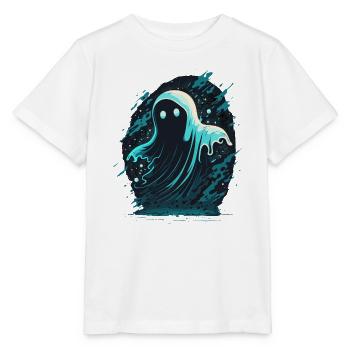 Gruseliger Geist - Stanley/Stella Kinder T-Shirt MINI CREATOR  - Weiß - Vorne - Maike (125cm)