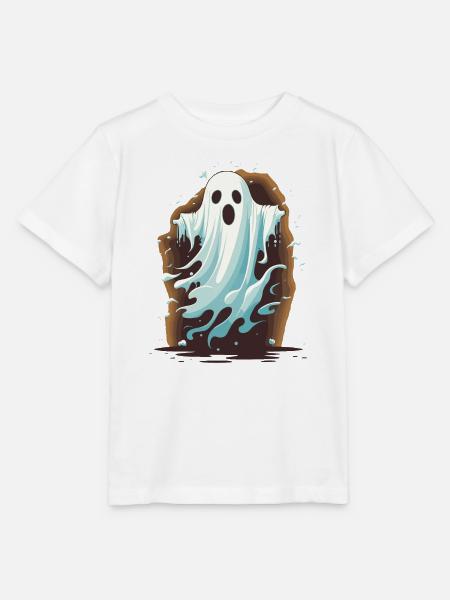 Halloween Geist - Stanley/Stella Kinder T-Shirt MINI CREATOR  - Weiß