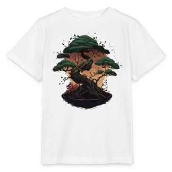 Winziger Bonsai-Baum - Stanley/Stella Kinder T-Shirt MINI CREATOR  - Weiß - Vorne - Maike (125cm)