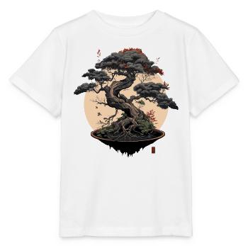 Gray Bonsai Tree - Stanley/Stella MINI CREATOR Kids’ T-Shirt - white - Front - Maike (125cm)