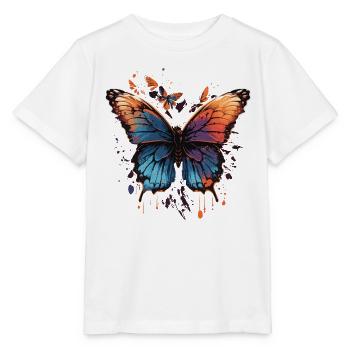 Colorful Butterfly - Stanley/Stella MINI CREATOR Kids’ T-Shirt - white - Front - Maike (125cm)