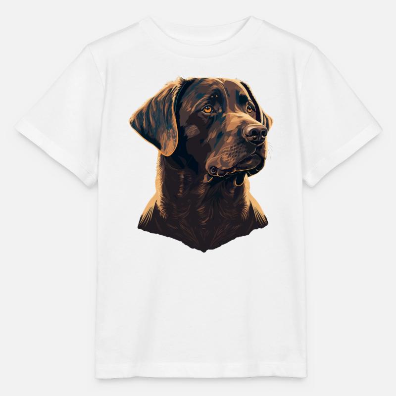 Brave Labrador Retriever - Stanley/Stella MINI CREATOR Kids’ T-Shirt - white