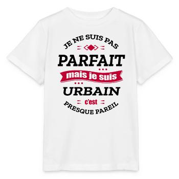 URBAIN PARFAIT - PRENOM URBAIN - T-shirt bio MINI CREATOR Stanley/Stella Enfant - blanc - Devant - Maike (125cm)