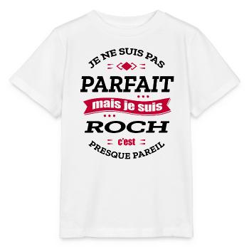 ROCH PARFAIT - PRENOM ROCH - T-shirt bio MINI CREATOR Stanley/Stella Enfant - blanc - Devant - Maike (125cm)
