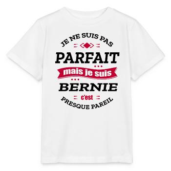 BERNIE PARFAIT - PRENOM BERNIE - T-shirt bio MINI CREATOR Stanley/Stella Enfant - blanc - Devant - Maike (125cm)