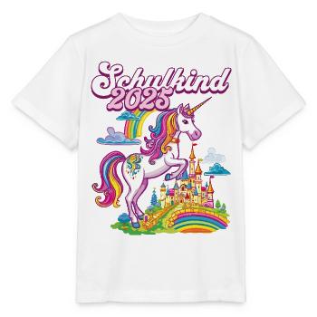 School Child 2025 Unicorn Enrollment School Student - Stanley/Stella MINI CREATOR Kids’ T-Shirt - white - Front - Maike (125cm)